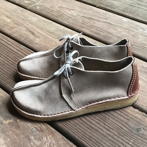 Vintage Clarks Desert Trek Beige Suede Boots - Picture 3 of 8